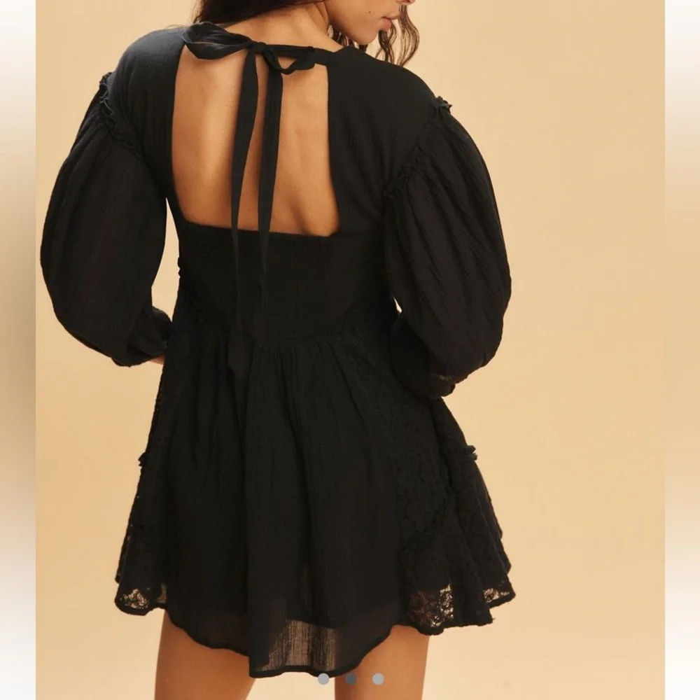 NWT Free People Black Mini Dress